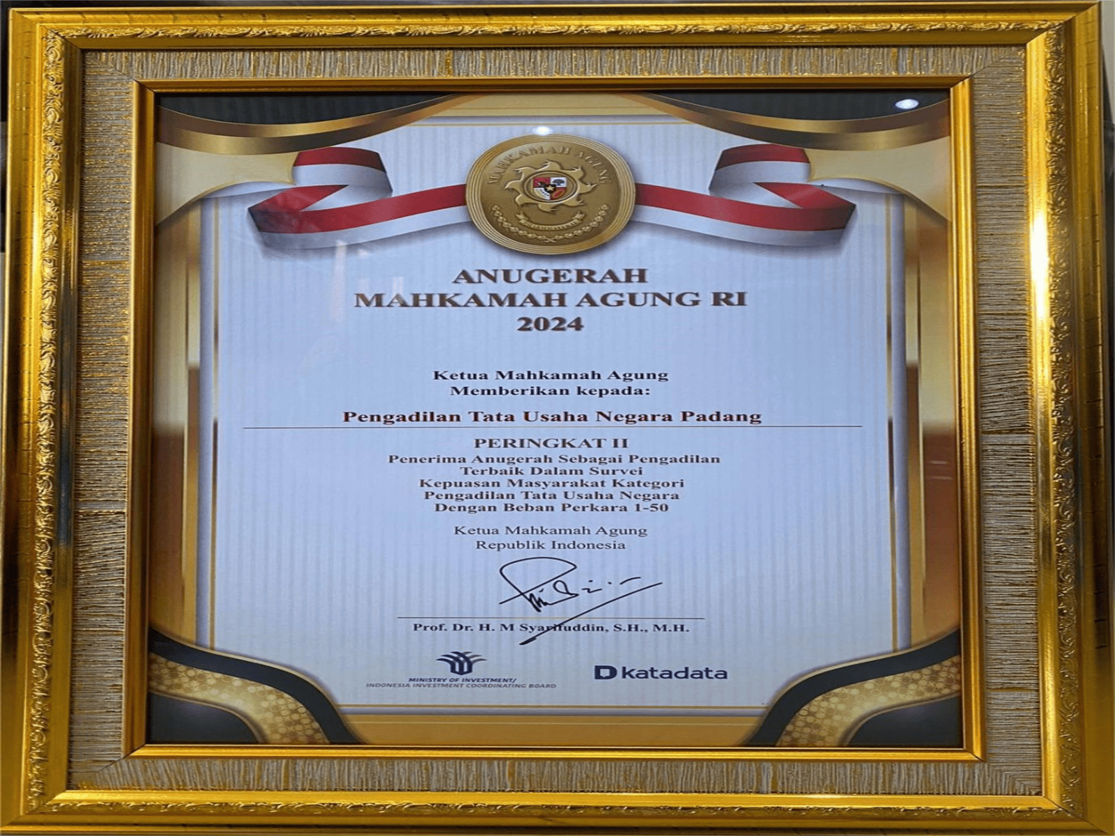Penghargaan Anugerah Mahkamah Agung RI