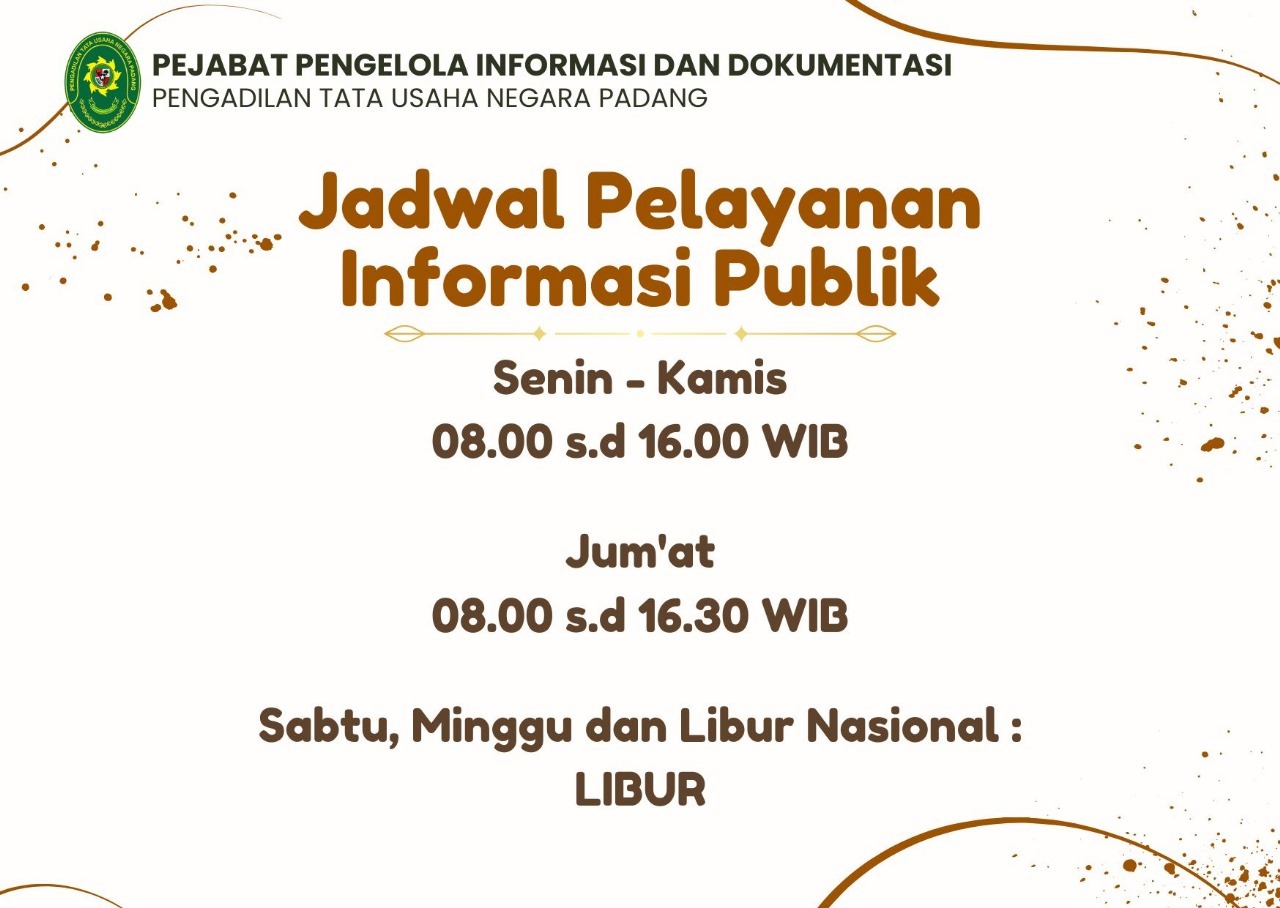 Jadwal Pelayanan