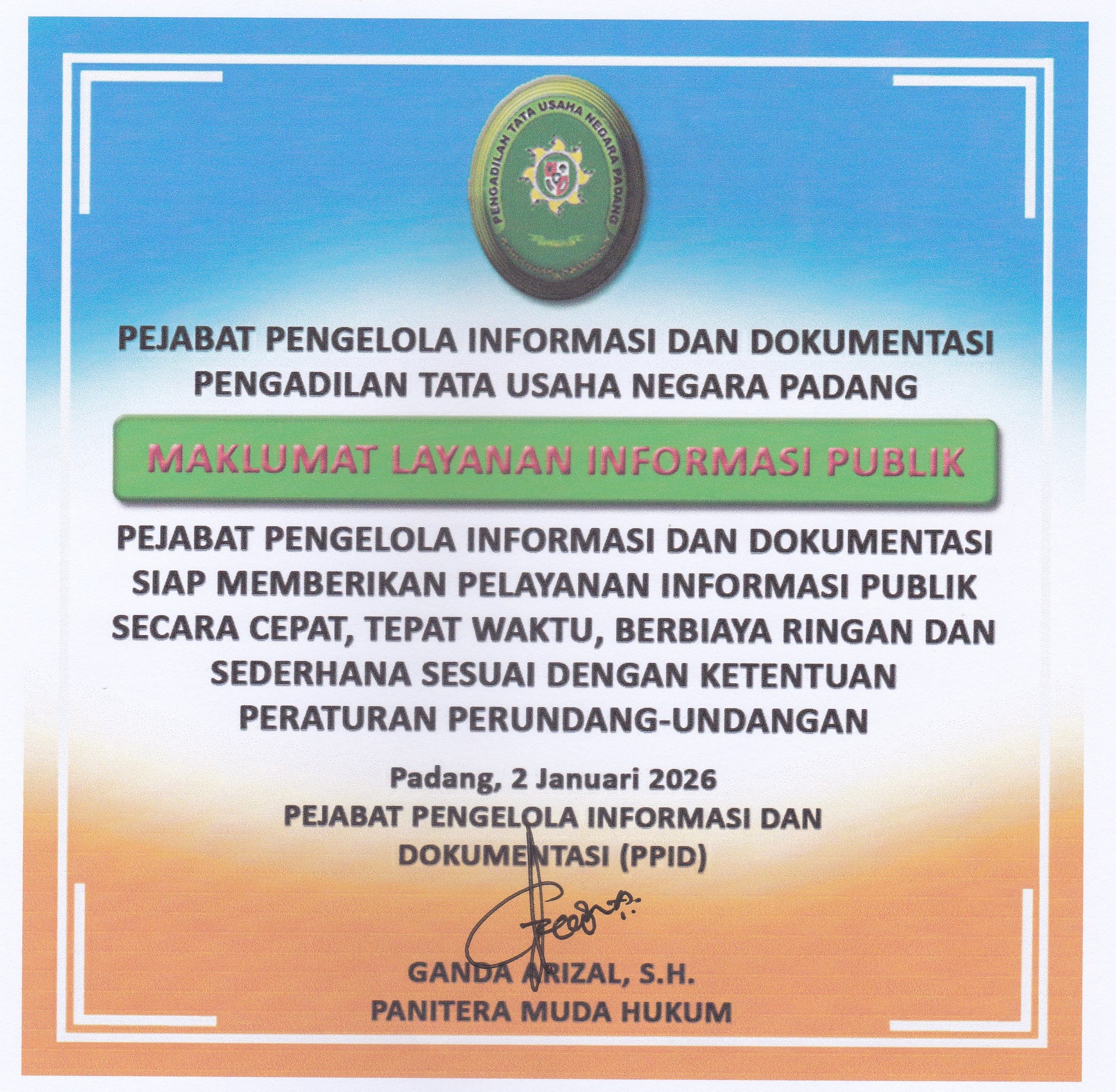 Maklumat Pelayanan